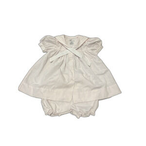 Petit Ami Pink Sailor Outfit Baby Girl 6M – Pre-Owned, Small Stain